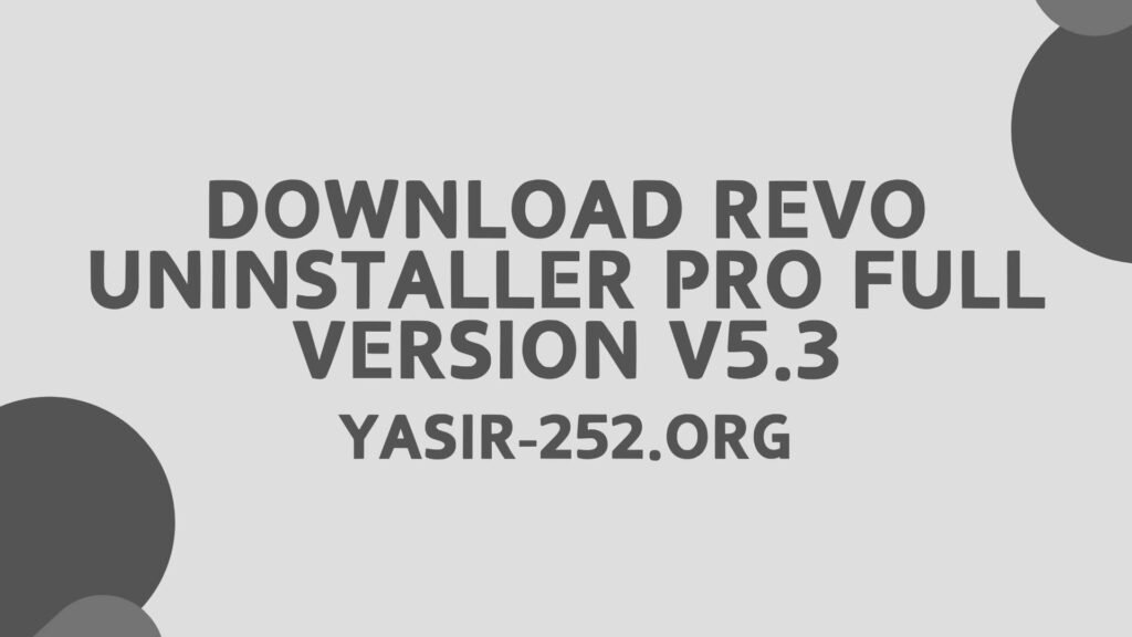 Download Revo Uninstaller Kuyhaa